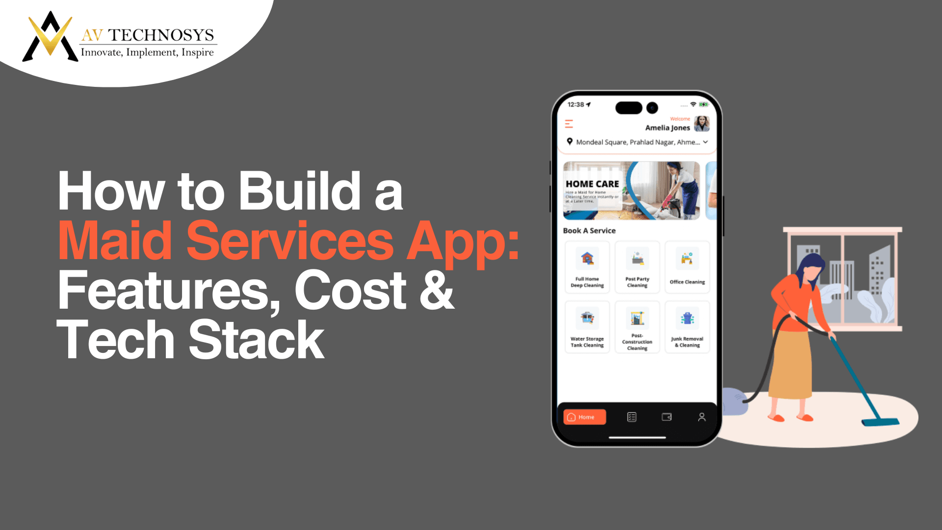 How to Build a Maid Services App: Features, Cost & Tech Stack